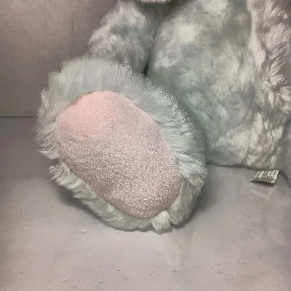 RARE Large 18" Vintage Stuffed Animal Alley Toys R Us Blue Plush Bunny Rabbit - Picture 12 of 16
